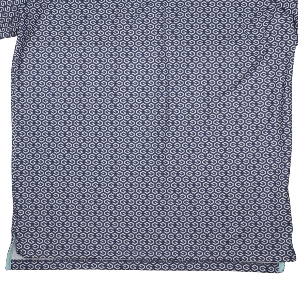Greyson Golf Polo Shirt Men’s Medium Blue Geometric Performance Short Sleeve - Picture 5 of 9